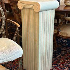 Painted pedestal with storage 