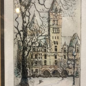 Original etching by Michael Bond "Landmark Center" 