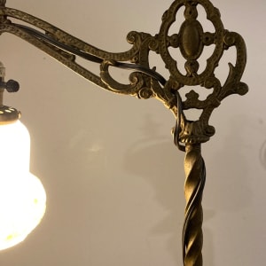 Wrought Iron bridge floor lamp 