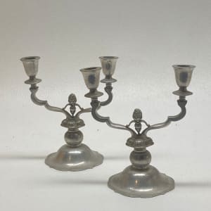 Just Andersen pewter candlesticks 