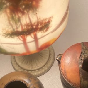 Reverse painted lamp 