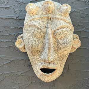 Large ceramic garden Mexican wall hanging face, Image 2.