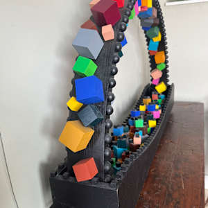post modern wood arch sculpture by Jeffrey Adam, Image 5.