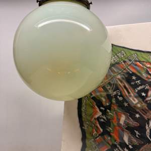 Uranium glass entry light fixture, Image 6.