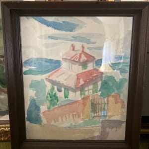 Framed original Elizabeth Grant watercolor