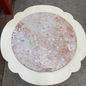 Round marble top table 