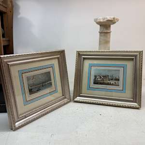 Hand colored engraving circa 1860's ~ Port de Bordeaux 