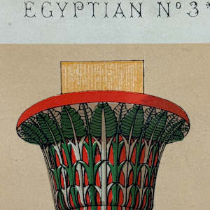 Egyptian colored decoration lithograph 