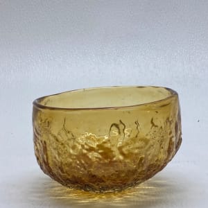 Hand blown art glass bowl by Kaj Blomqvist 