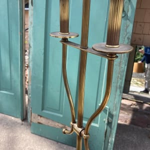 Traditional brass floor lamp 