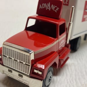 Advance die cast toy semi truck 