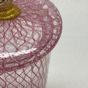 1950's Venetian art glass pink vase