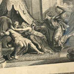 framed Metamorphoses D'Ovide steel engraving 
