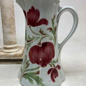 hand painted porcelain pitcher 