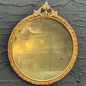 Round 1930's mirror 