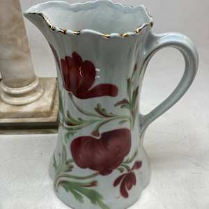 hand painted porcelain pitcher 