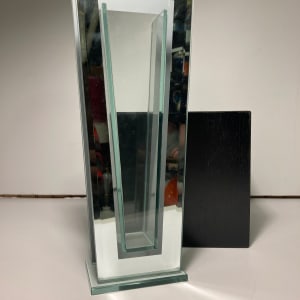 Post modern art glass vase 