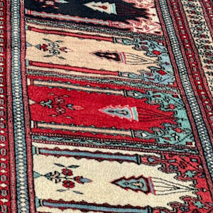 Hand made wood rug / runner, Image 2.
