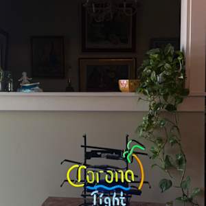 Corona light beer neon sign, Image 2.