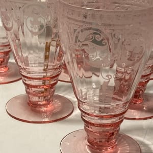 vintage Pink Cambridge Sunday glasses 