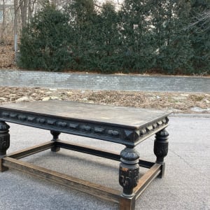 Large oak Jacobean style great hall table 