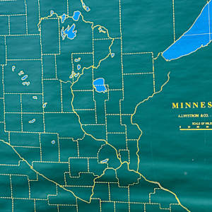 vintage Minnesota map, Image 1.