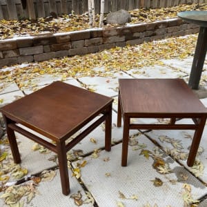 Pair of mid  century modern small side tables 