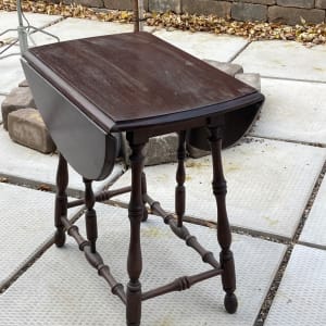 Small drop leaf table side table 