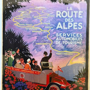 Paris / Lyon  travel  poster (1990's) 