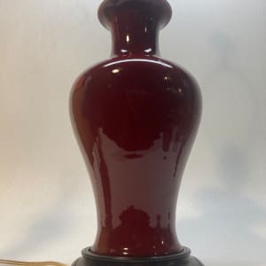 Sang de boeuf "ox blood" table lamp 