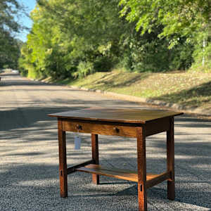 Stickley brothers mission oak desk 