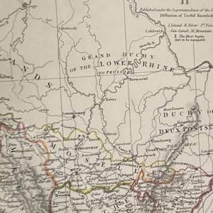 SHRINKWRAPPED early 1830 map of NE France