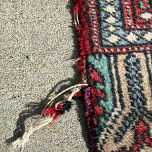 Hand made wood rug / runner, Image 1.