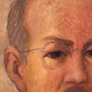 framed original oil painting portrait dated 1934 