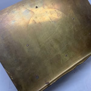 table top solid brass book stand 