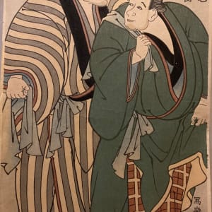 early framed 20th century Japanese woodblock by Takamizawa 