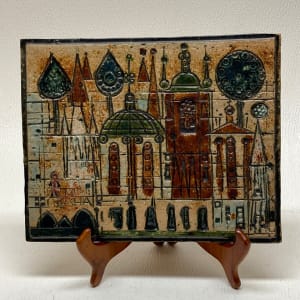 Prague pottery tile 