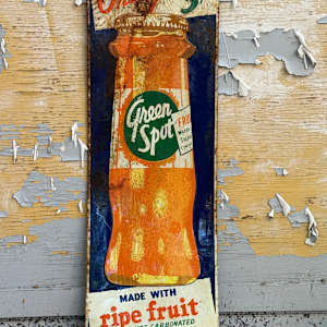 Vintage Green Spot metal advertising sign 