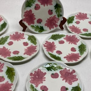 Set of 8 German Majolica plates 