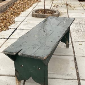 Primitive painted bench 