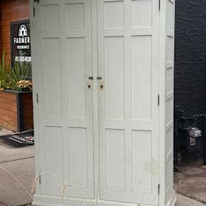 large painted storage cupboard 