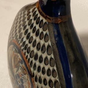 Mexican pottery decorated vase 