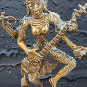 Asian brass figure 