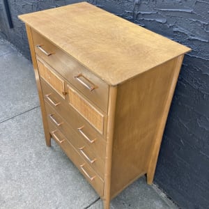 mid century modern chest with copper 