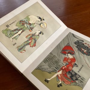 Accordion Japanese woodblock book 