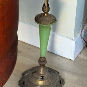 Art Deco floor lamp with original shade, Image 2.