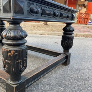 Large oak Jacobean style great hall table 