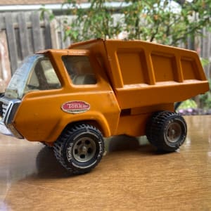 vintage TONKA orange dump truck 