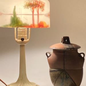 Reverse painted lamp 