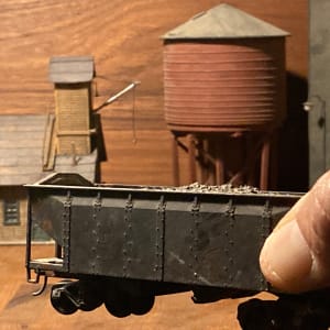 N.Y.C. metal gondola model toy train 